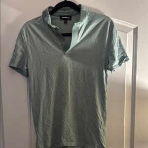 Express Men's Extra Small (XS) Green Polo Shirt